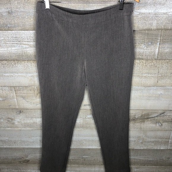 Ellen Tracy size 8 grey career office trouser dress pants - Picture 1 of 3